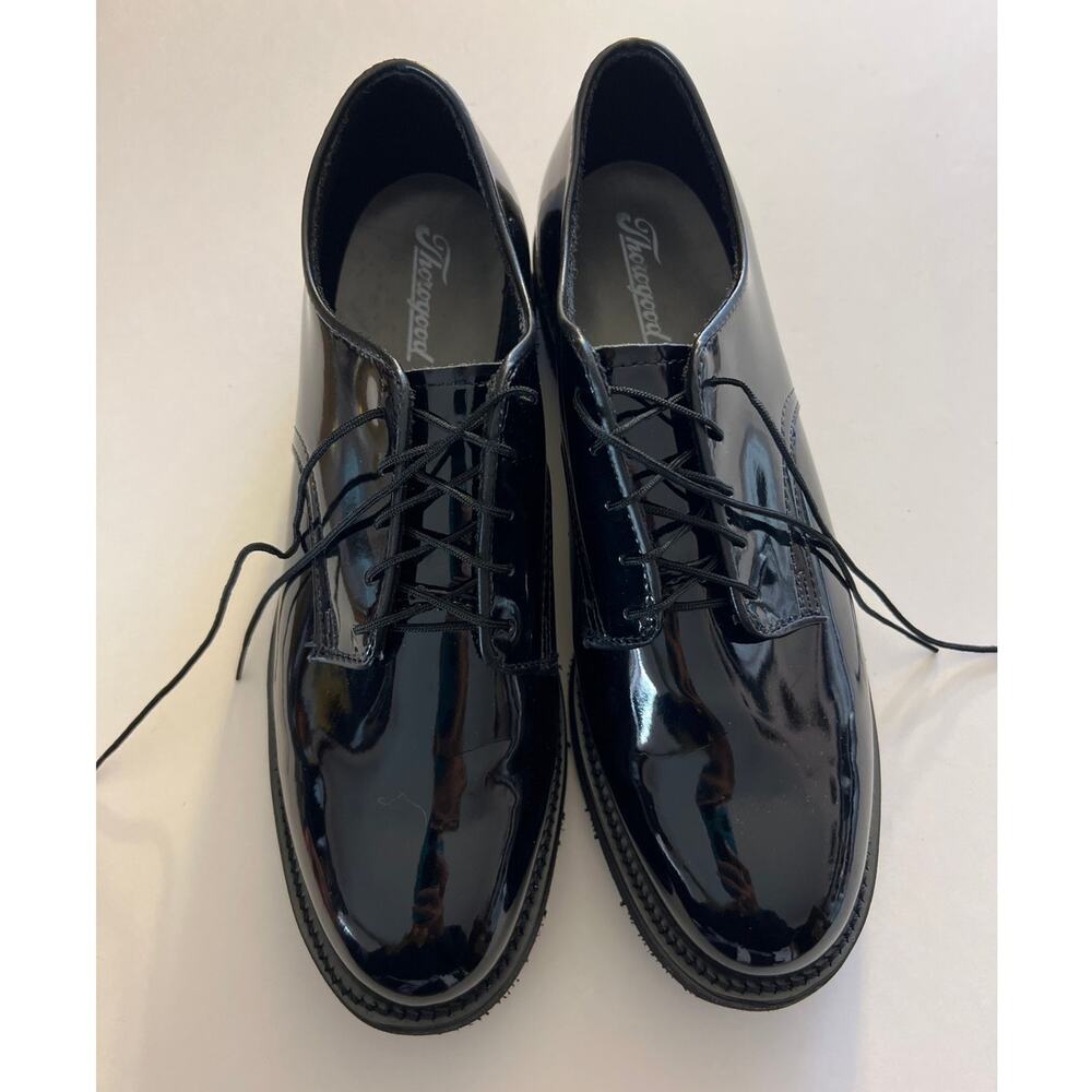 Thorogood Men’s Poromeric Black Shoes Size 9 WIDE